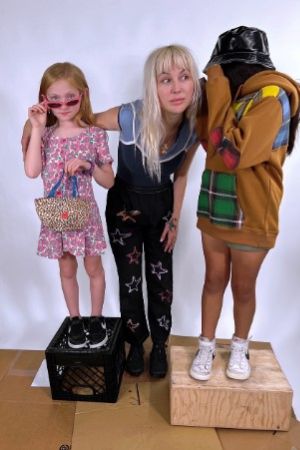 Rachael Finley with her daughters. 